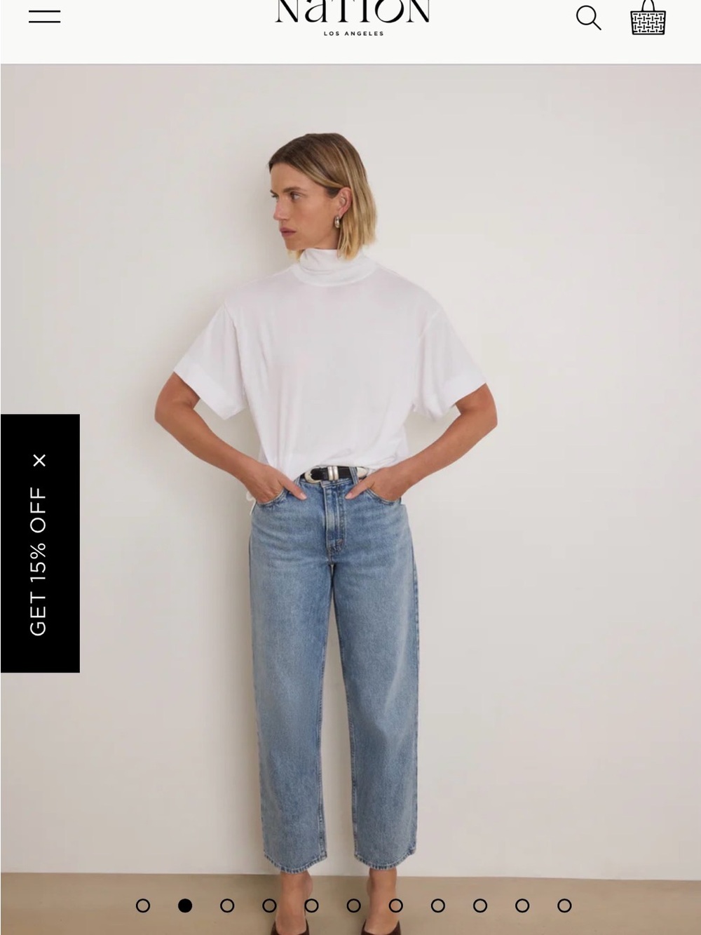 Nation LA Fable Turtleneck Tee - Picture 2 of 4